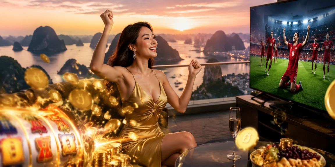 Người chơi slot game trên du thuyền Vịnh Hạ Long nhận thưởng jackpot trực tuyến