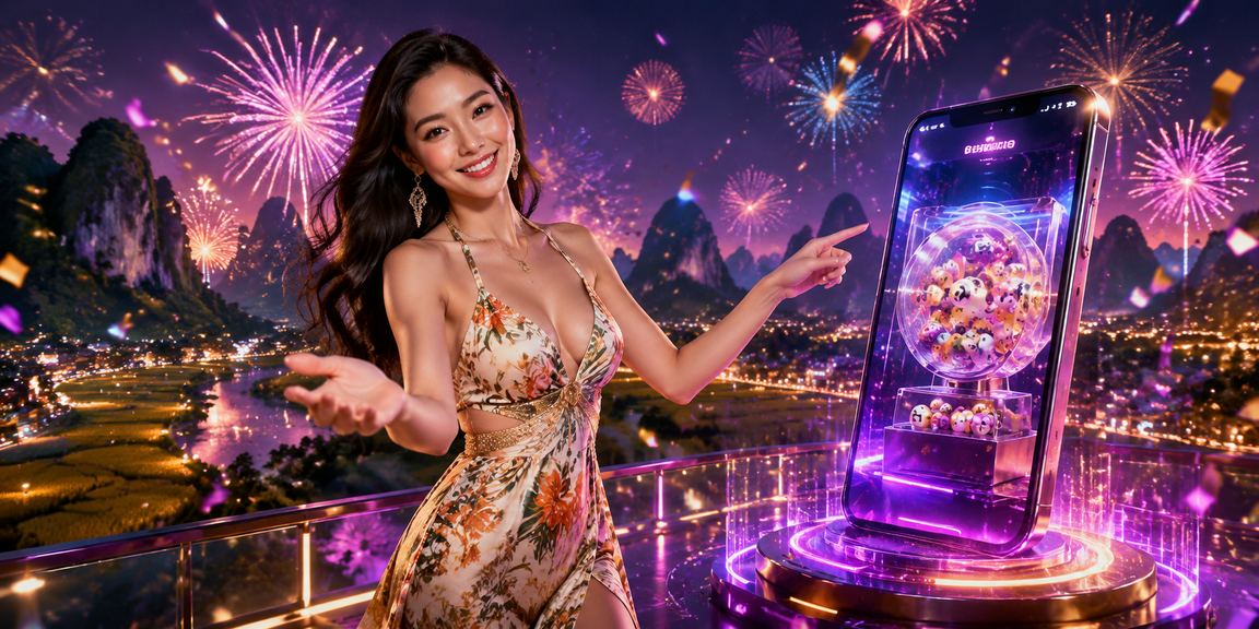 Không khí xổ số và giải thưởng may mắn dưới ánh đèn neon tại Ninh Bình về đêm